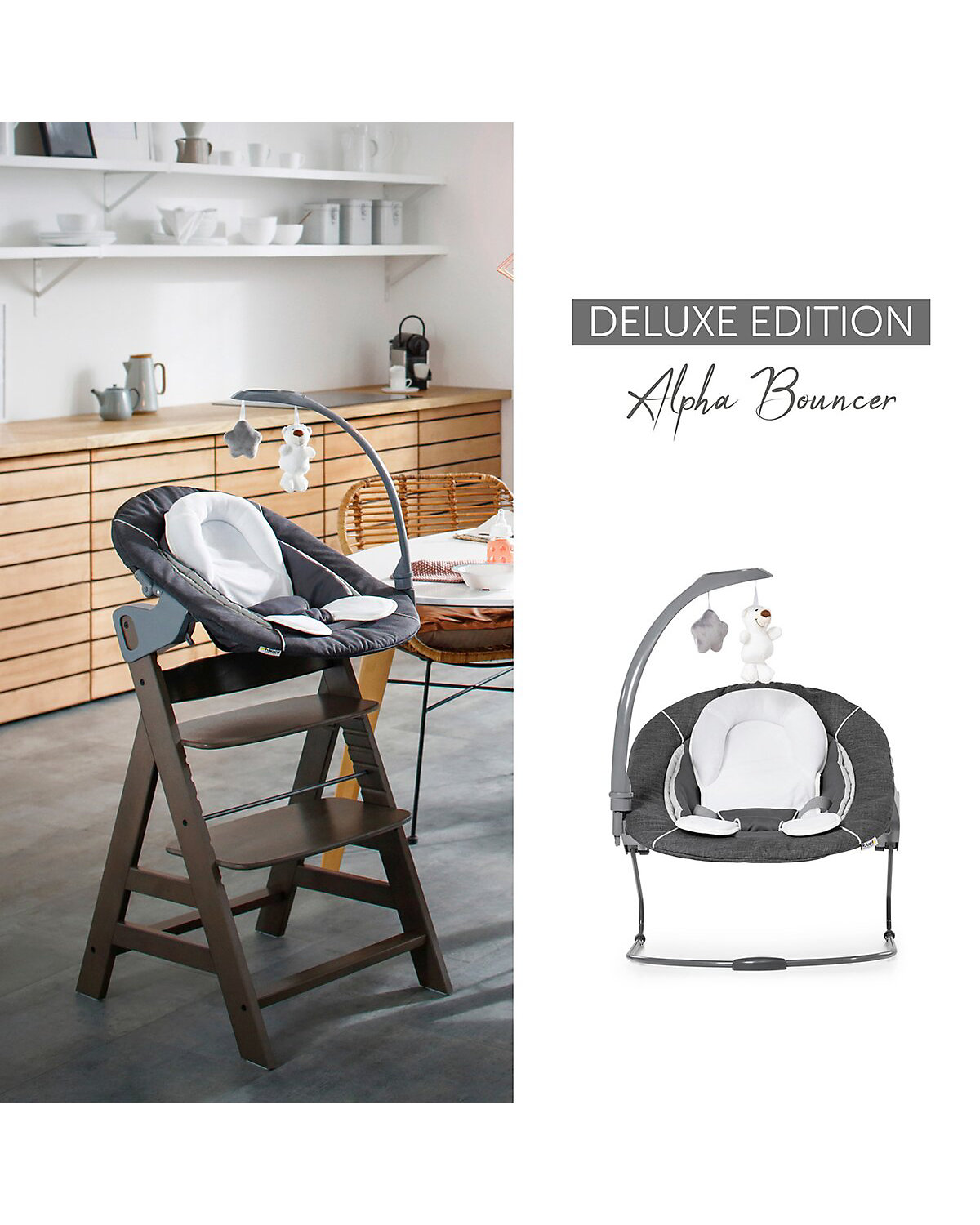 Babywippe Alpha Bouncer 2in1 Deluxe
