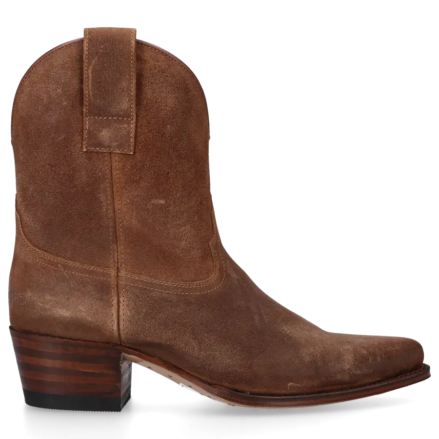 Sendra - Cowboystiefel 18465 Veloursleder - braun