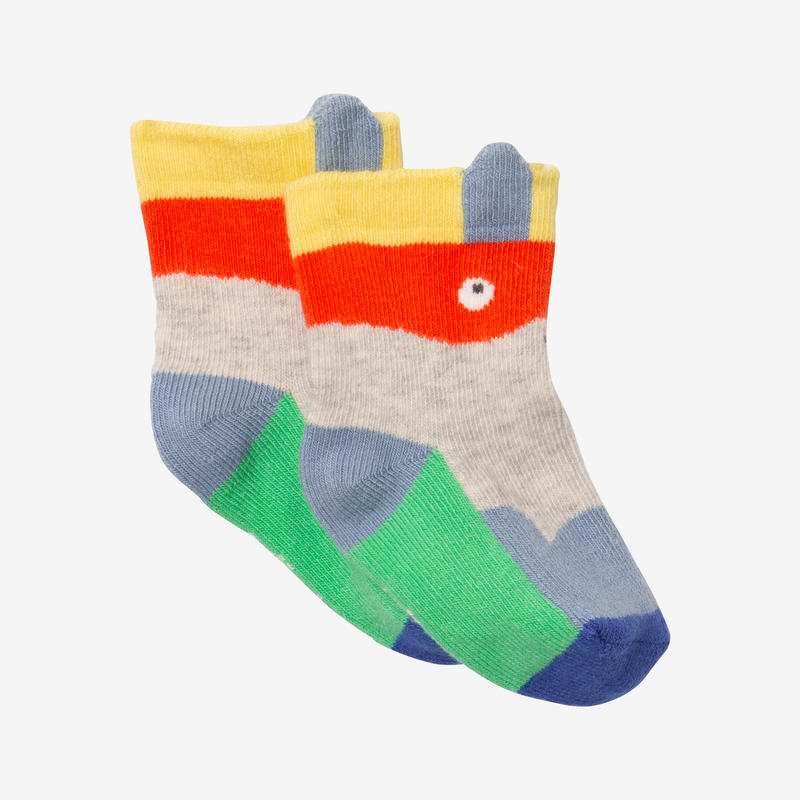 Chaussettes bébé garçon ludiques grises Catimini
