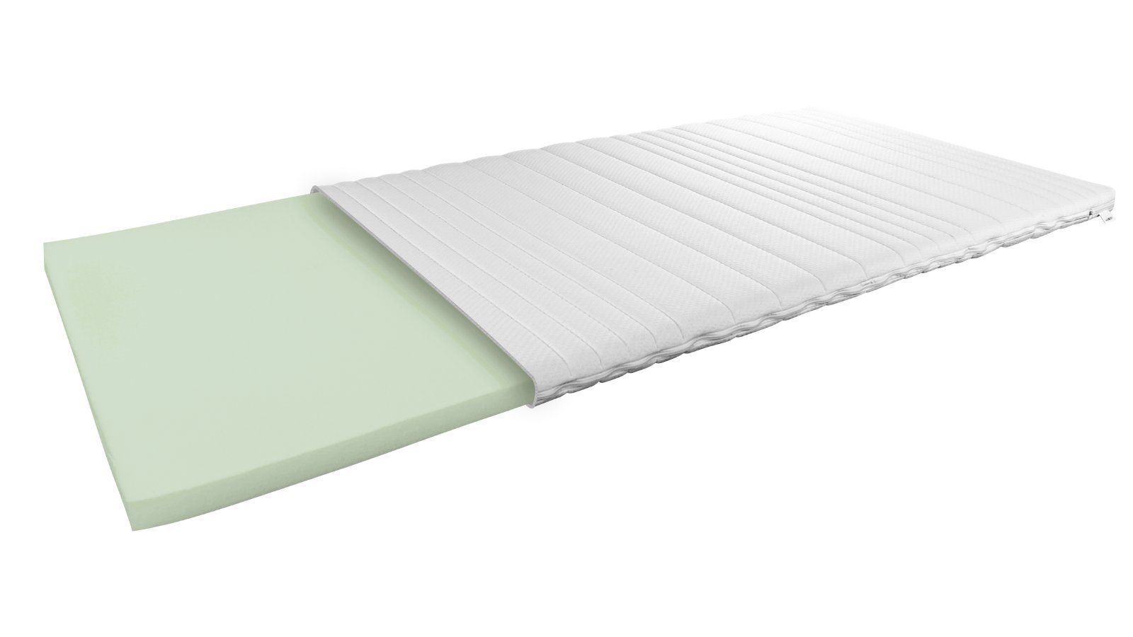 Topper Basic Komfortschaum-Topper, AM Qualitätsmatratzen, 6 cm hoch, Komfortschaum, 80x200 cm