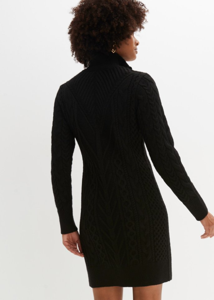Strickkleid mit Reißverschluss
