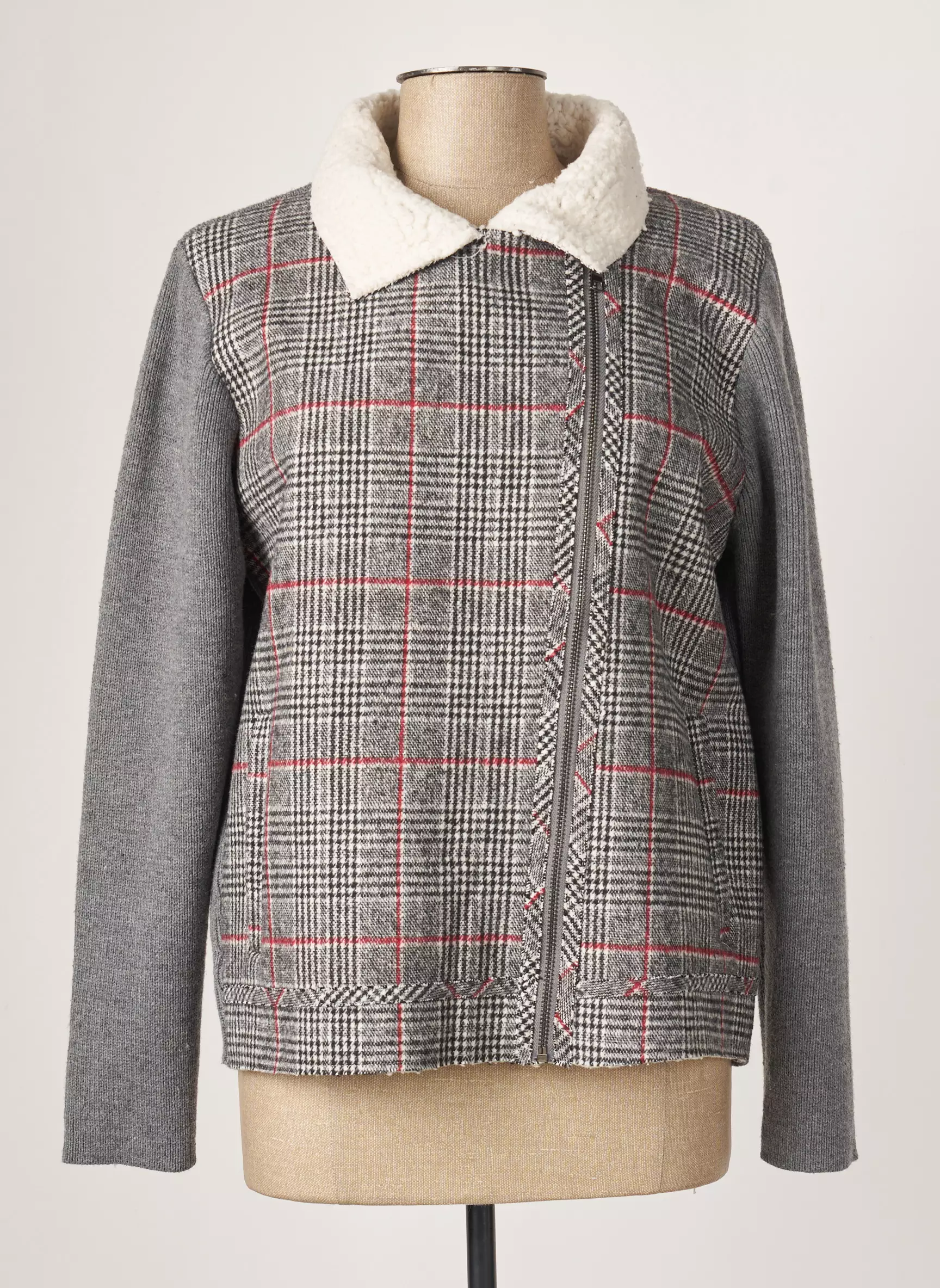 C Est Beau La Vie Vestecasual Femme couleur gris
