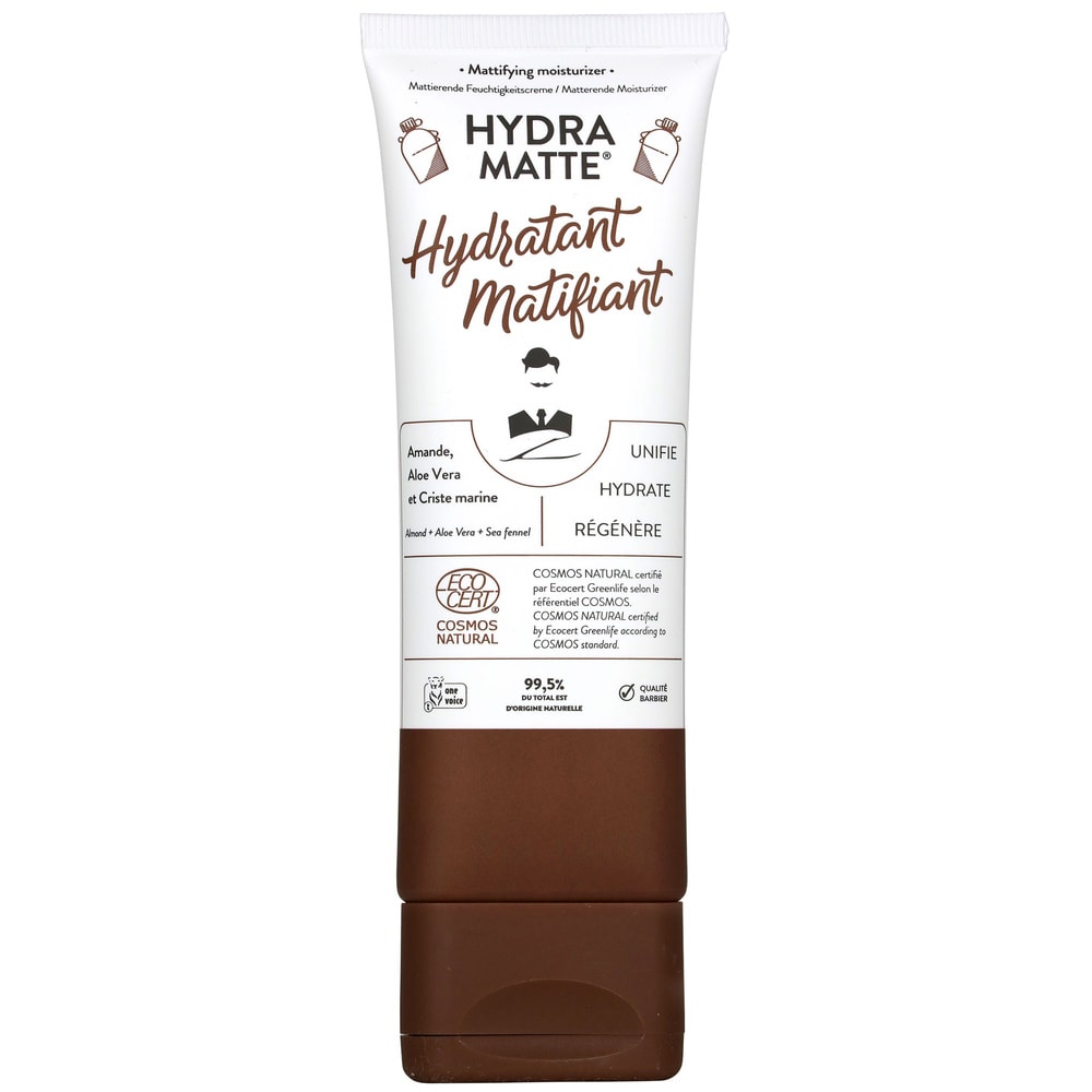 Monsieur Barbier Crème Hydratante Matifiante Naturelle pour Homme - Hydra Matte Créme Hydratante Cosmos Nat pour Hommes