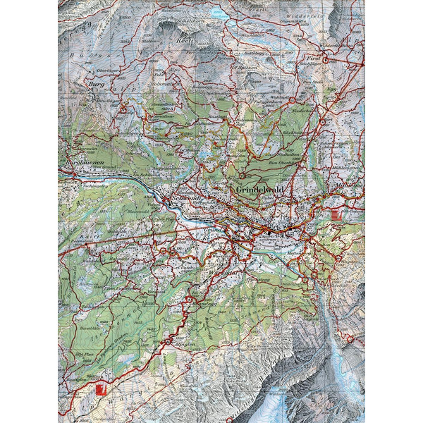 Swisstopo 1 : 33 333 Jungfrau Region - Wanderkarte