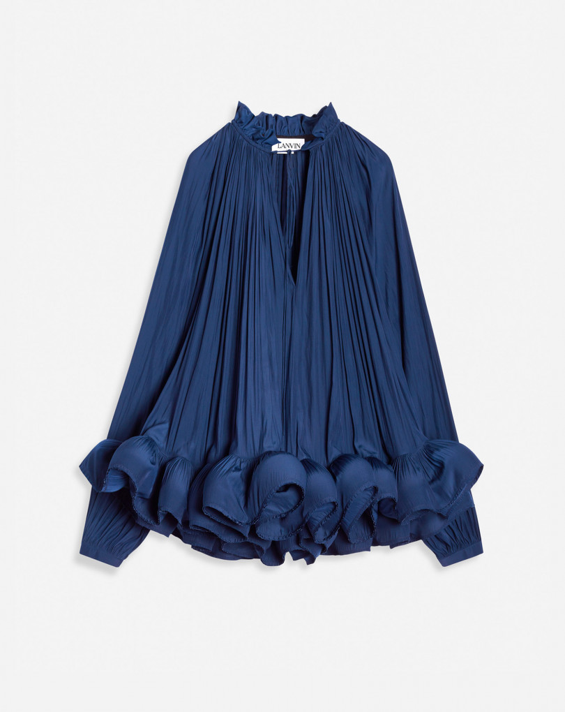 BLOUSE A MANCHES LONGUES CHARMEUSE