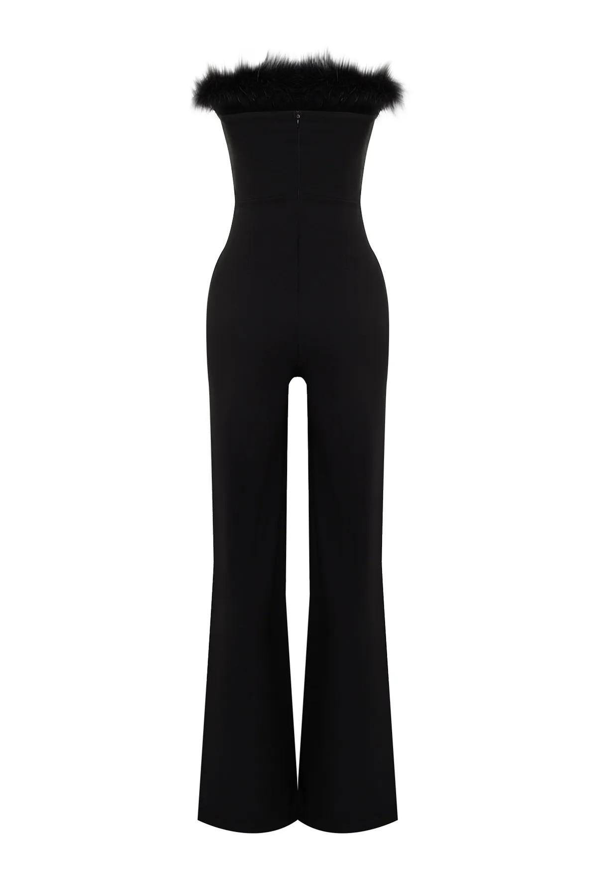 Trendyol Collection  Schwarzer gewebter Otrish-Overall mit weitem Bein TPRSS24TU00006