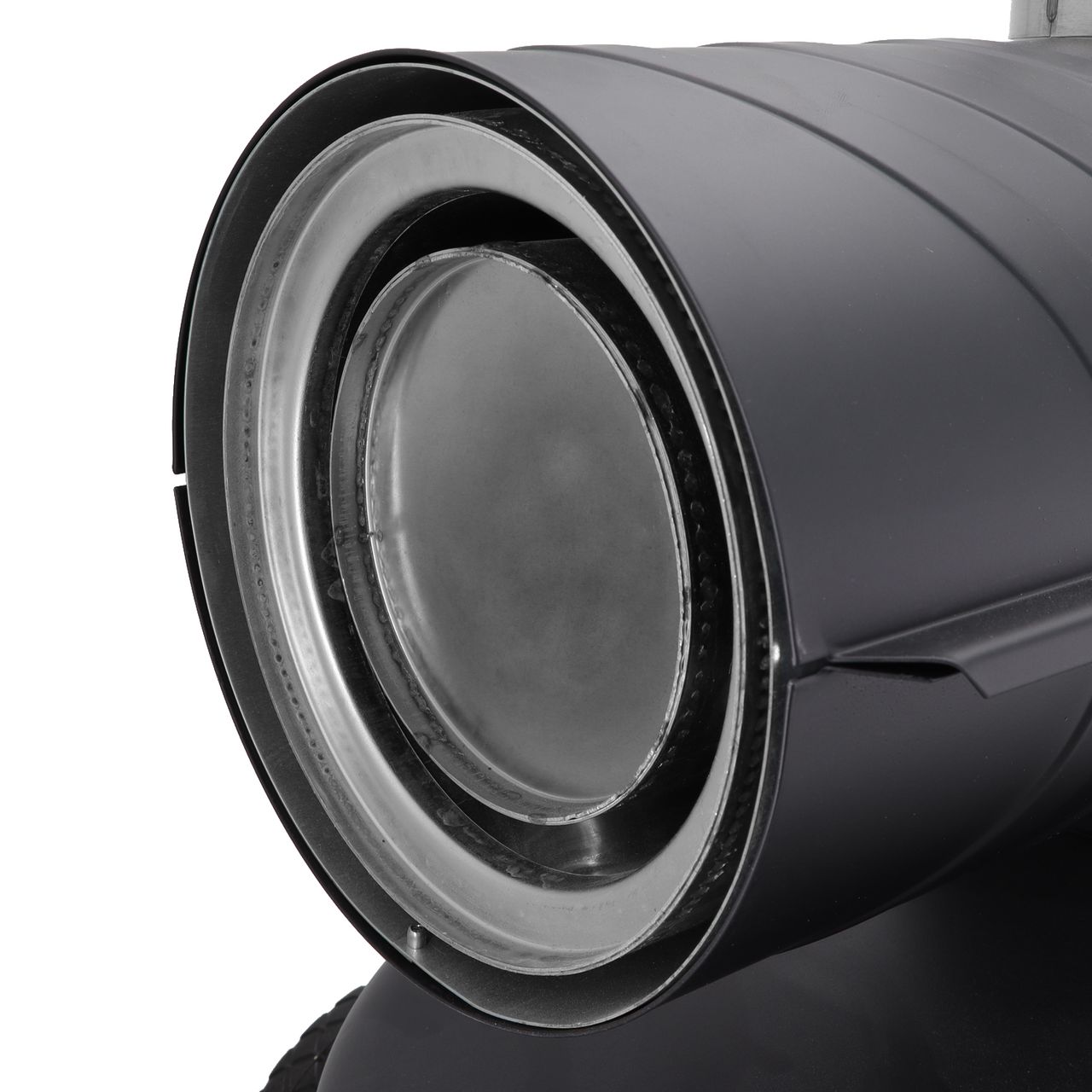 TroniTechnik TT-HK-244 Heizkanone Dieselkanone Heizlüfter 20kW mit Handgriff, Rohrrahmen, Rädern und Abluftauslass