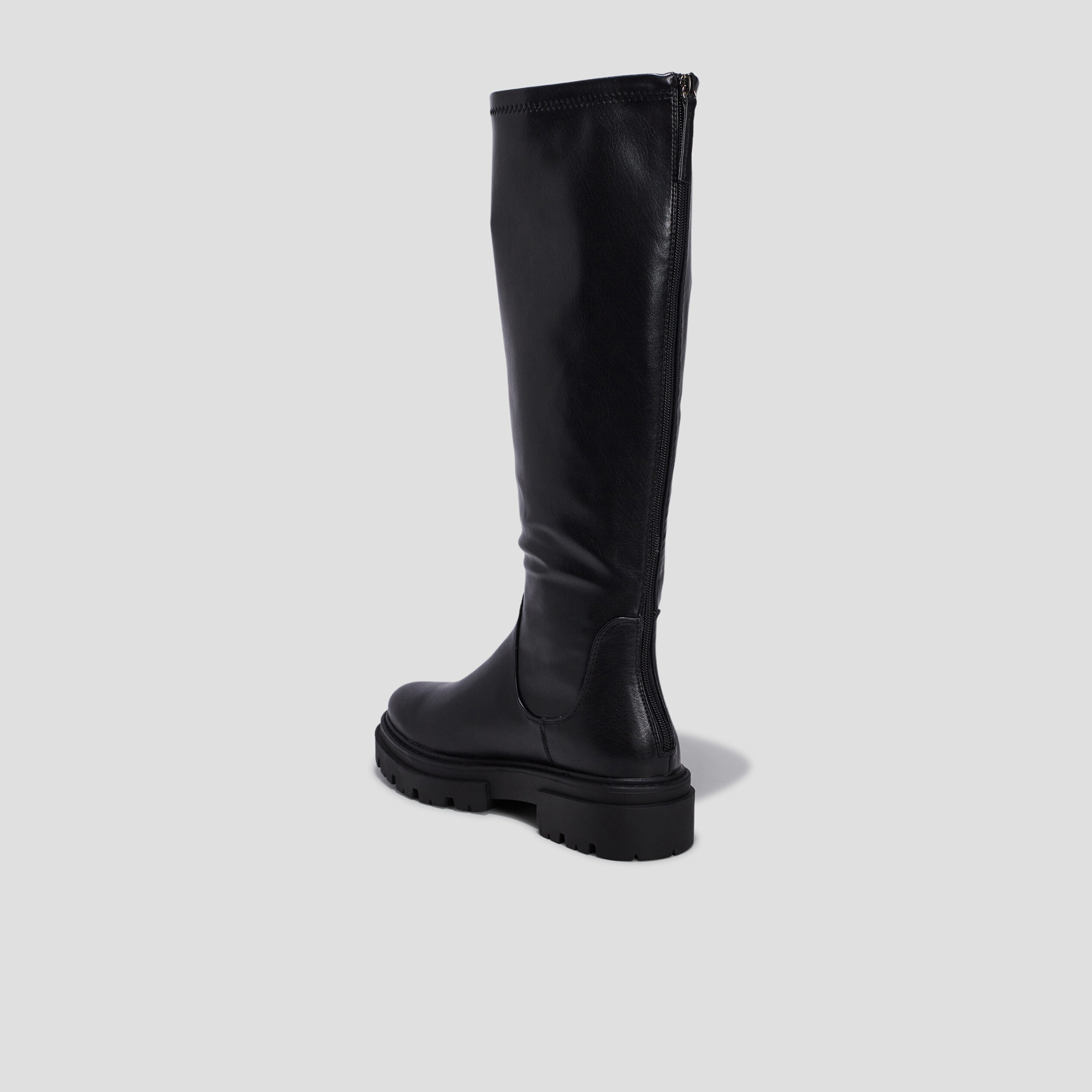 Bottes crantées noir femme | La Halle