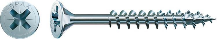 SPAX 1081010601605 Univerzalni vijak 6 x 160 mm, vgreznjena glava, križni križni navoj PZ3, delni navoj, WIROX - 100 kosov