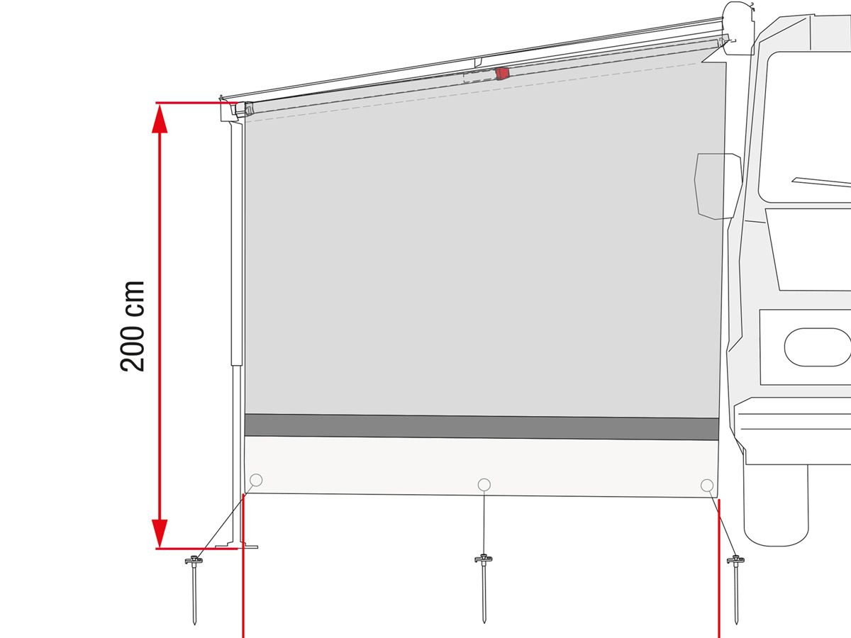 Zweite Chance Fiamma Sun View Side Grey Caravanstore