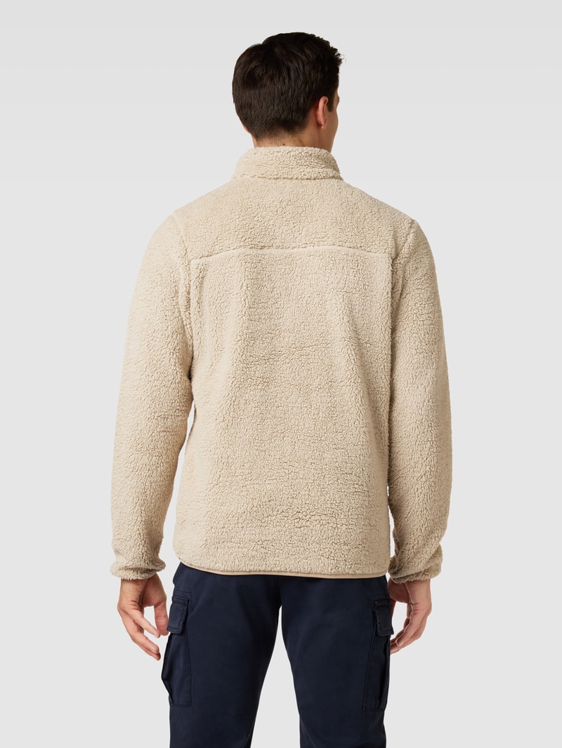 Sweatjacke aus Teddyfell in beige