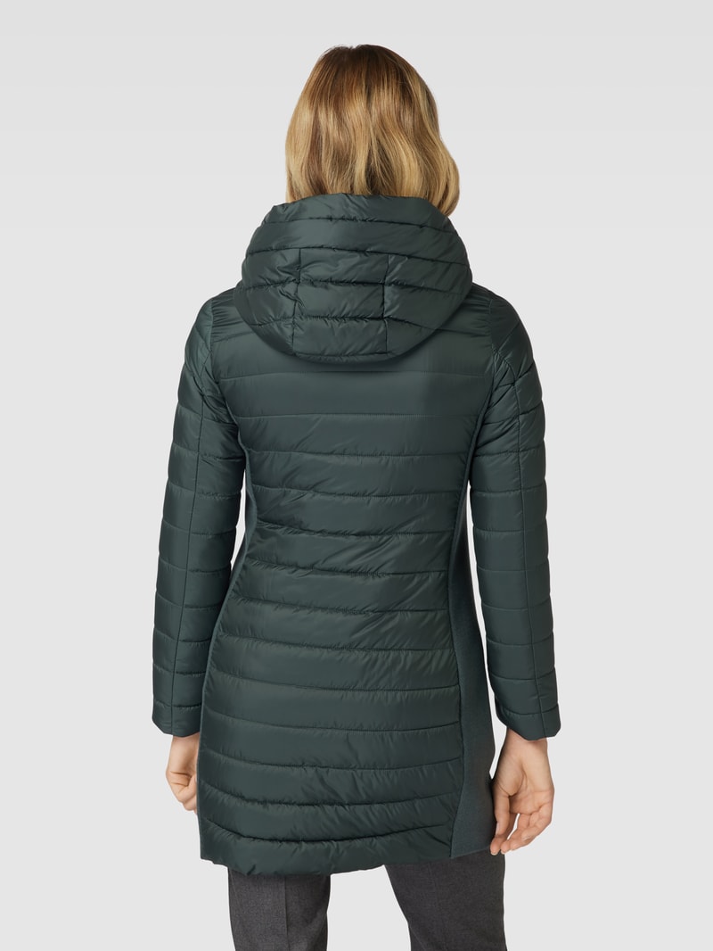 Steppjacke mit Two-Tone-Machart in petrol