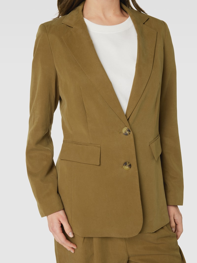 Blazer mit Pattentaschen in khaki