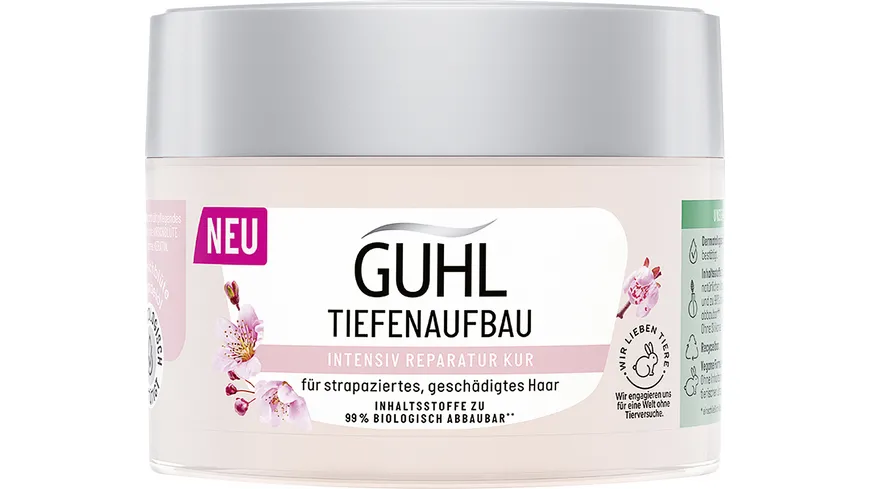 GUHL TIEFEN AUFBAU Intensiv Reparatur Kur für strapaziertes 250 ml