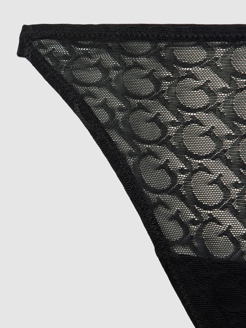 String mit Logo-Muster Modell 'EDYTHA' in schwarz