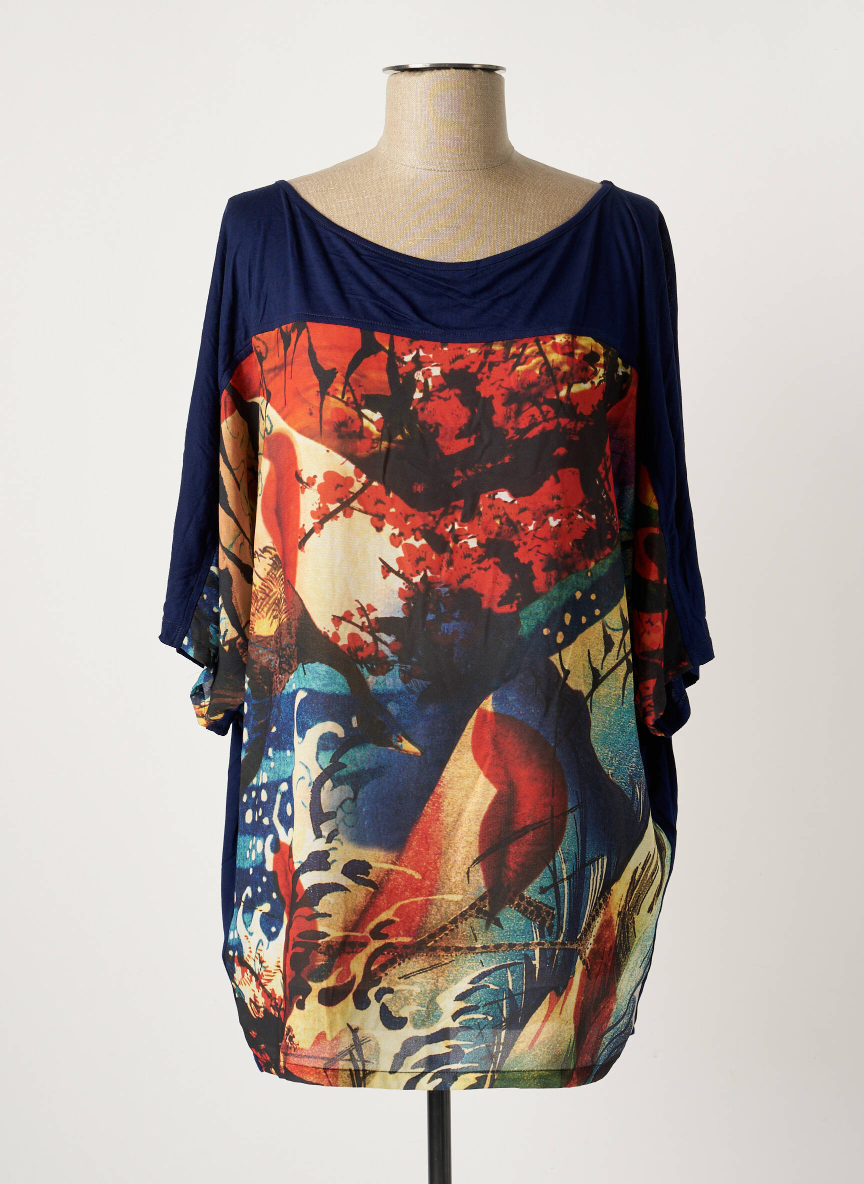 Isabel De Pedro Tuniquemanchecourte Femme couleur bleu