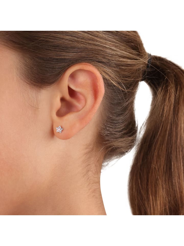 Prinzessin Lillifee Ohrstecker Silber 925, rhodiniert in Rosa günstig kaufen onesize