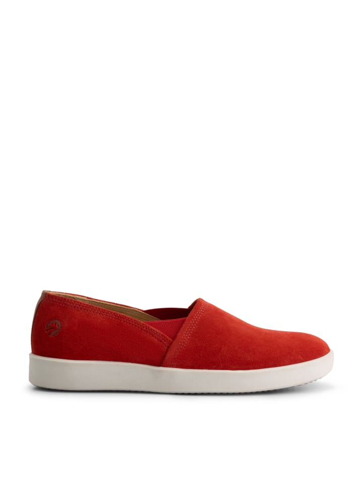 TRAVELIN' Tours Suede in rot günstig kaufen