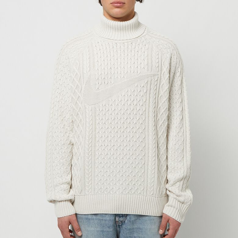 NIKE NL Cable Knit Turtleneck light bone