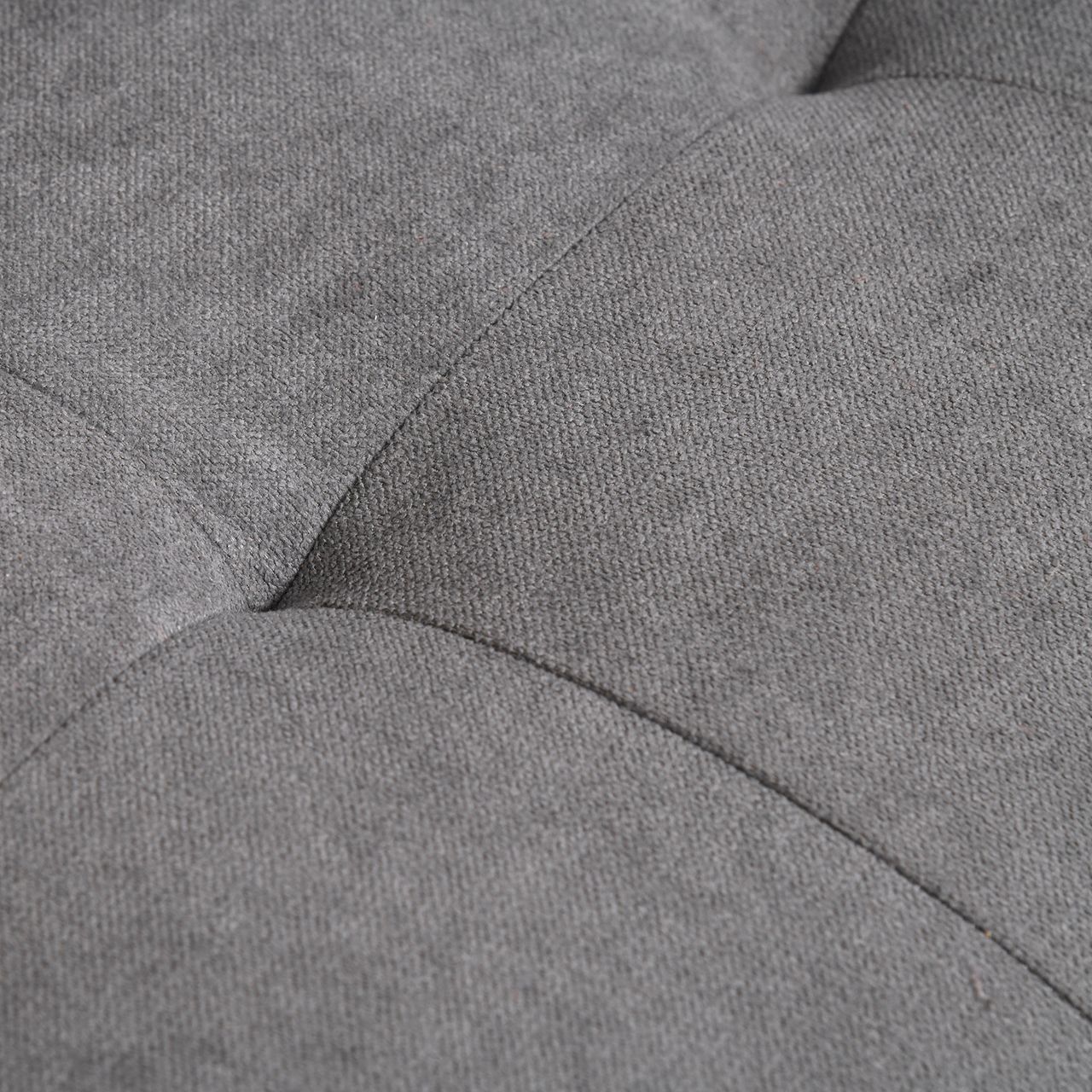 HOMCOM 2-Sitzer Sofa Stoffsofa Doppelsofa abnehmbar mit Kissen Gummiholz Baumwoll Grau 117 x 62 x 78 cm