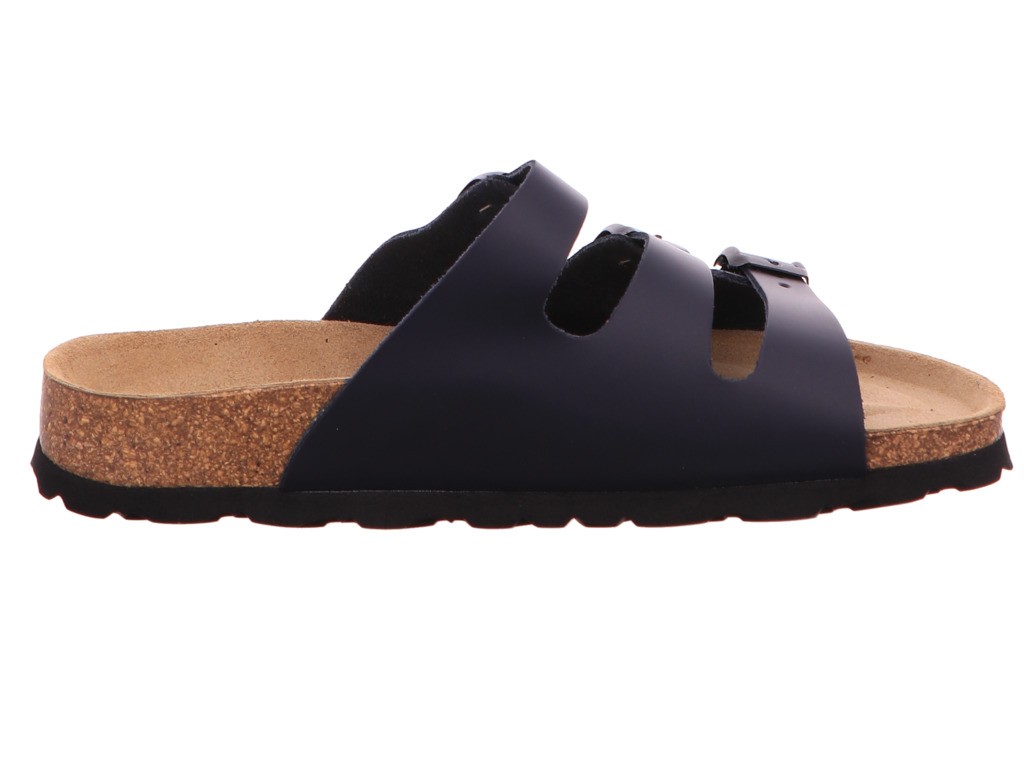 AMBITIOUS Klassische Sandalen blau Tieffußbett-bis30mm