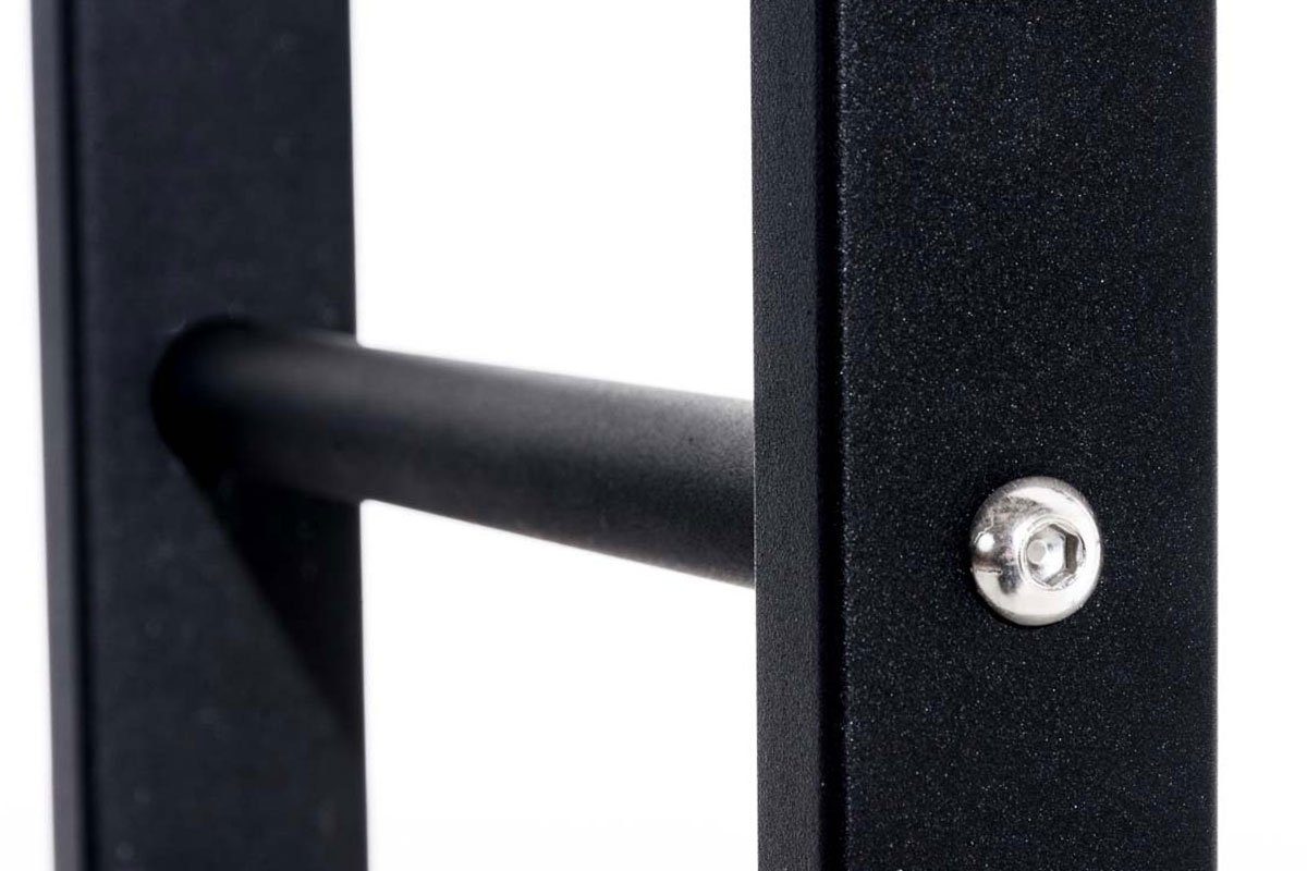 CLP Kaminholzregal Keri V3 schwarz, BxTxH:60x25x100 cm, aus Metall