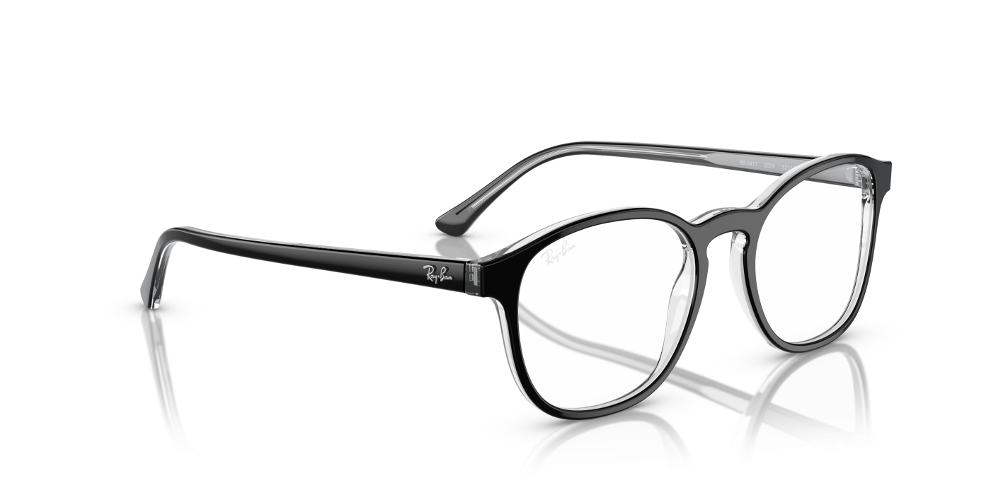 RB5417 OPTICS - Negru lucios pe transparent