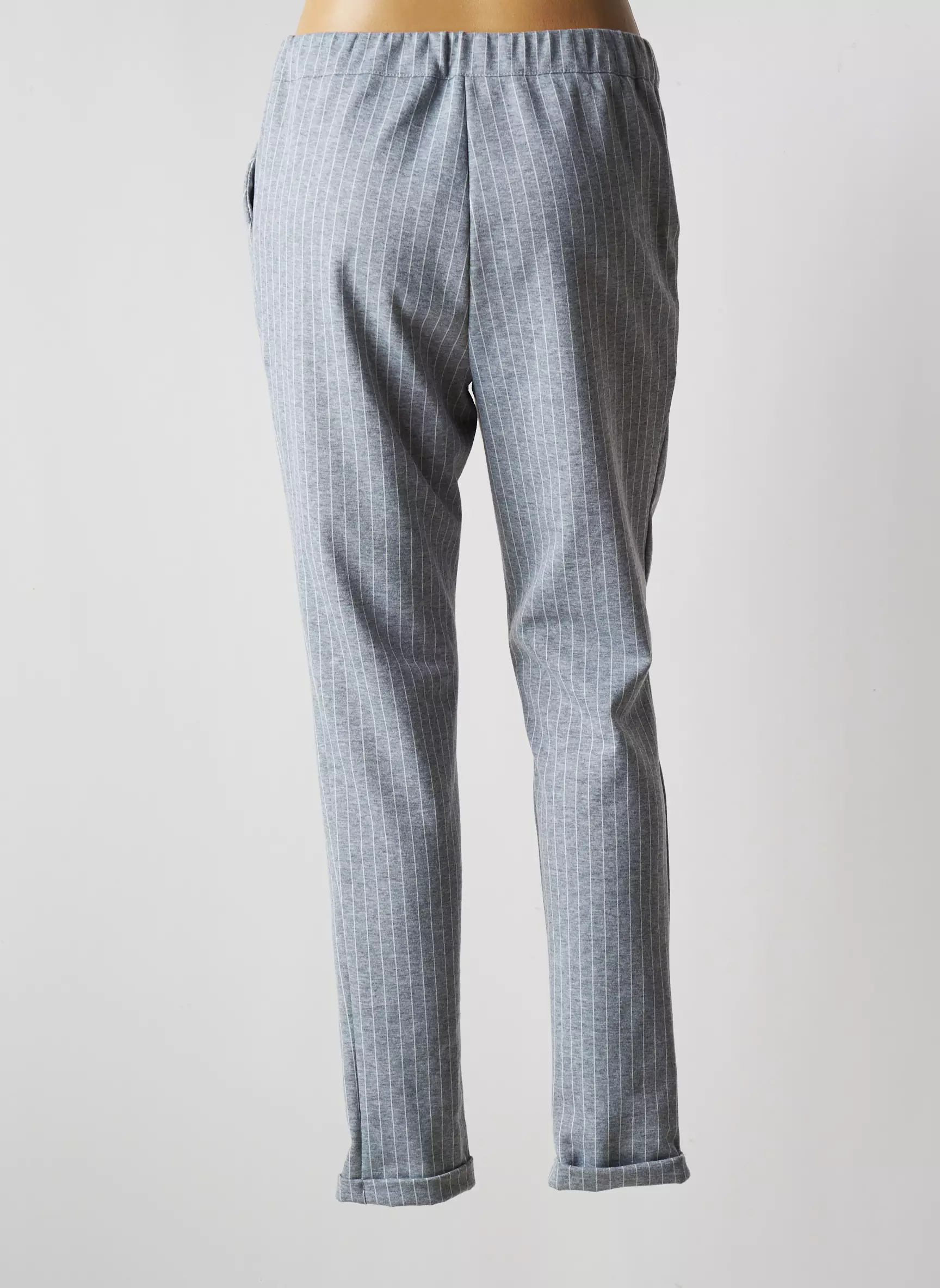 Blend She Pantalons Slim Femme couleur gris