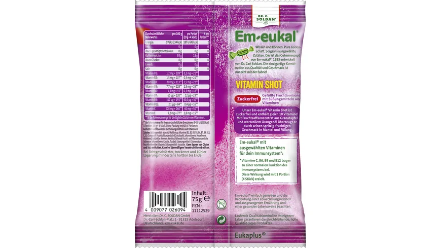 Em-eukal ImmunStark Vitaminbonbon 75 g