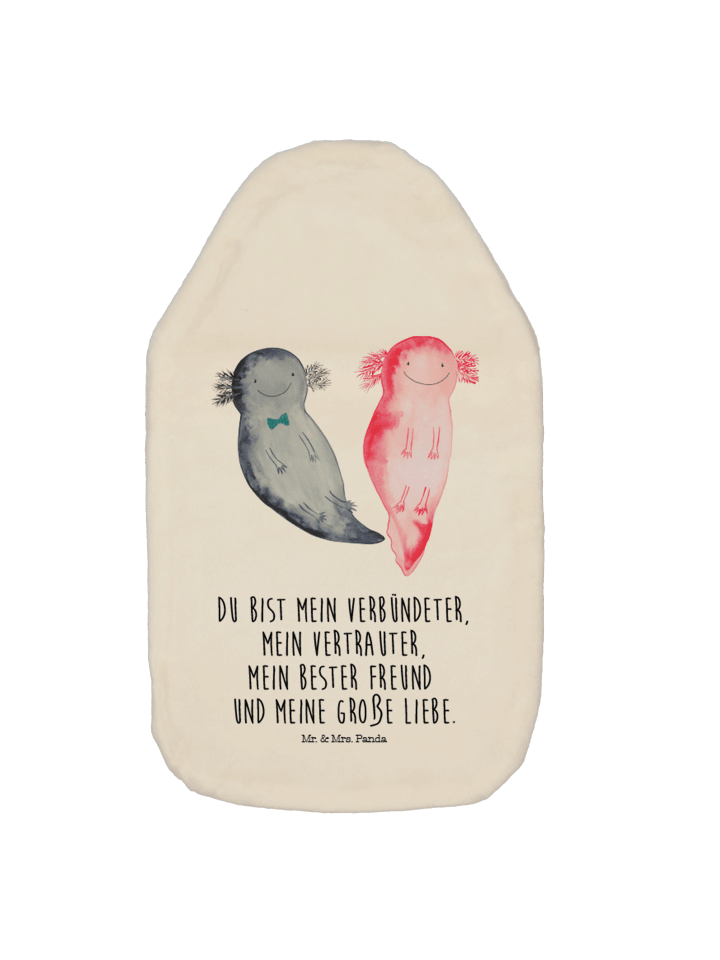 Mr. & Mrs. Panda Wärmflasche Axolotl Freundin mit Spruch in Weiß günstig kaufen onesize