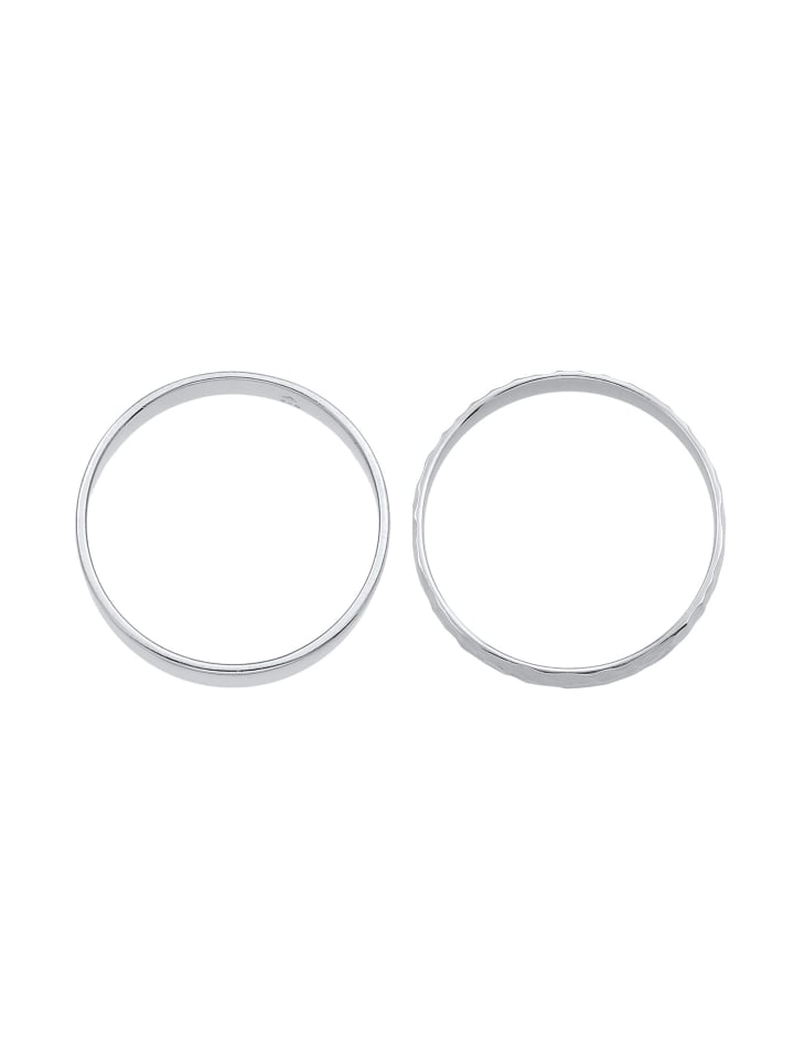 KUZZOI Ring 925 Sterling Silber Ring Set in Silber günstig kaufen