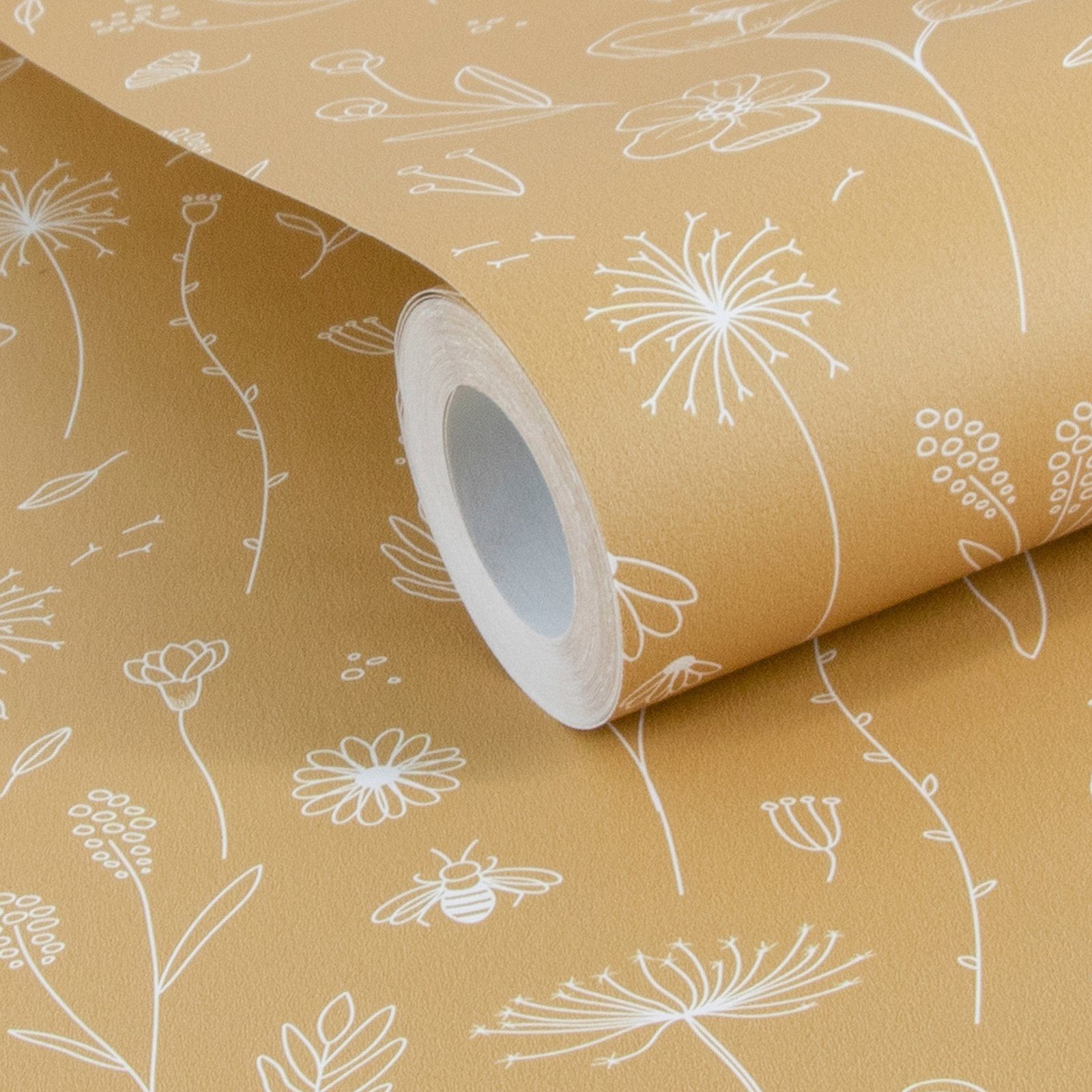 LITTLE DUTCH Vliestapete Wild Flowers, 10 m x 52 cm
