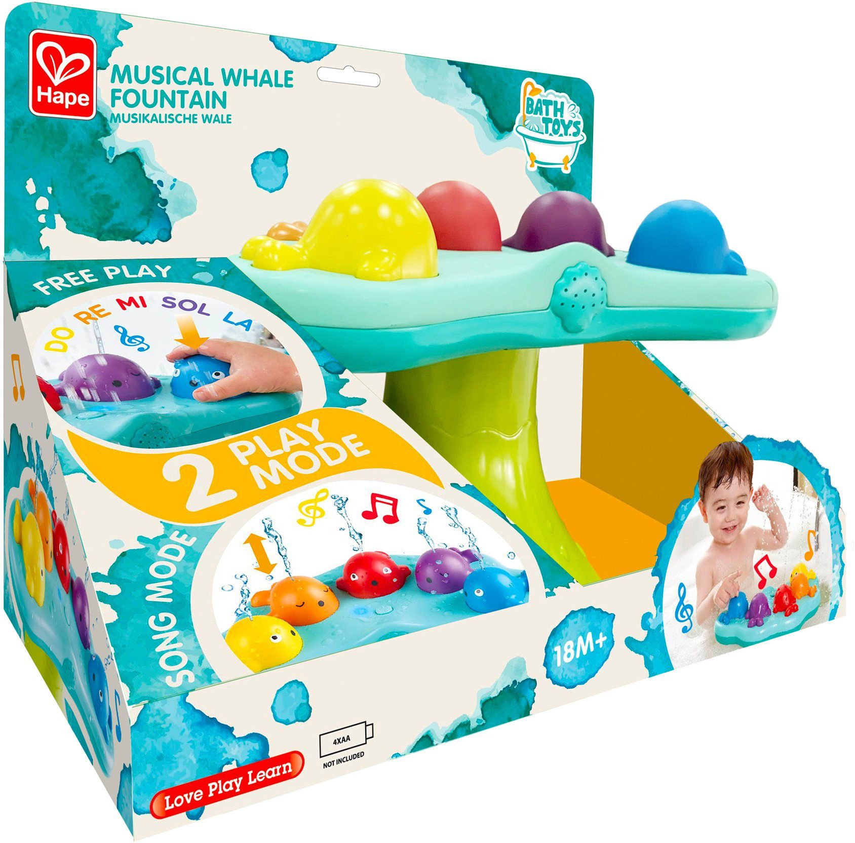 Hape Badespielzeug Musikalische Wale, mit Sound