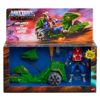 Masters of the Universe Origins Actionfigur mit Fahrzeug: Mekaneck & Ground Ripper