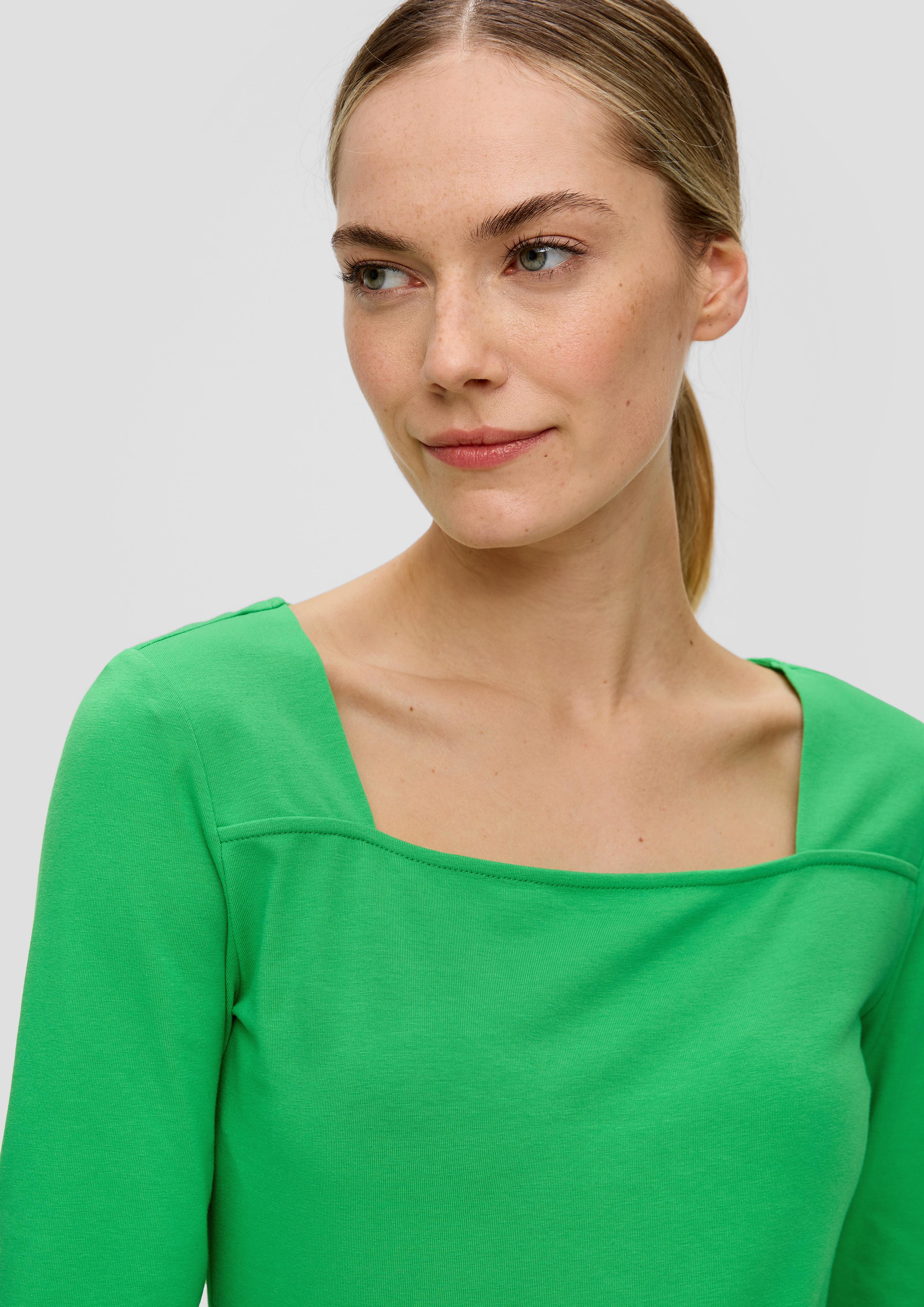 Langarmshirt mit Karreeausschnitt  2141517-7591