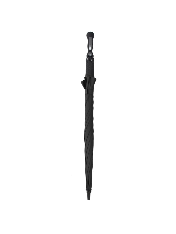 COFI 1453 Teleskop Regenschirm Schwarz ø130 cm in Schwarz günstig kaufen 130 cm
