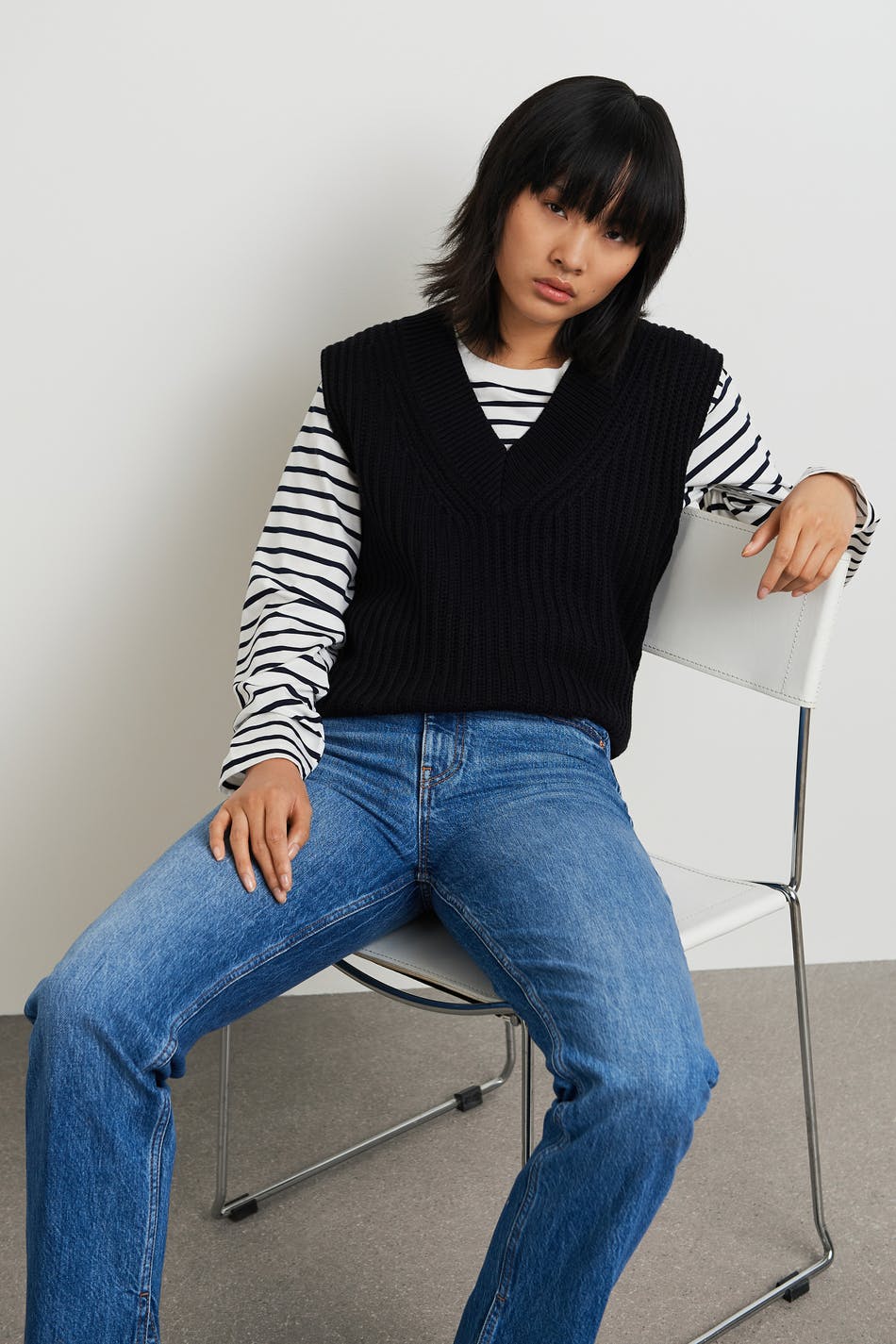Harper knitted vest
