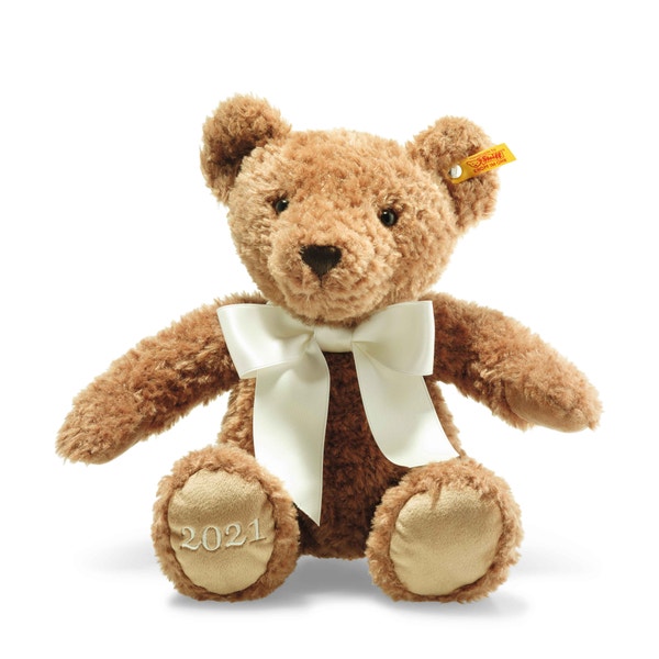 Cosy Jahresbär 2021, 34 cm, braun
