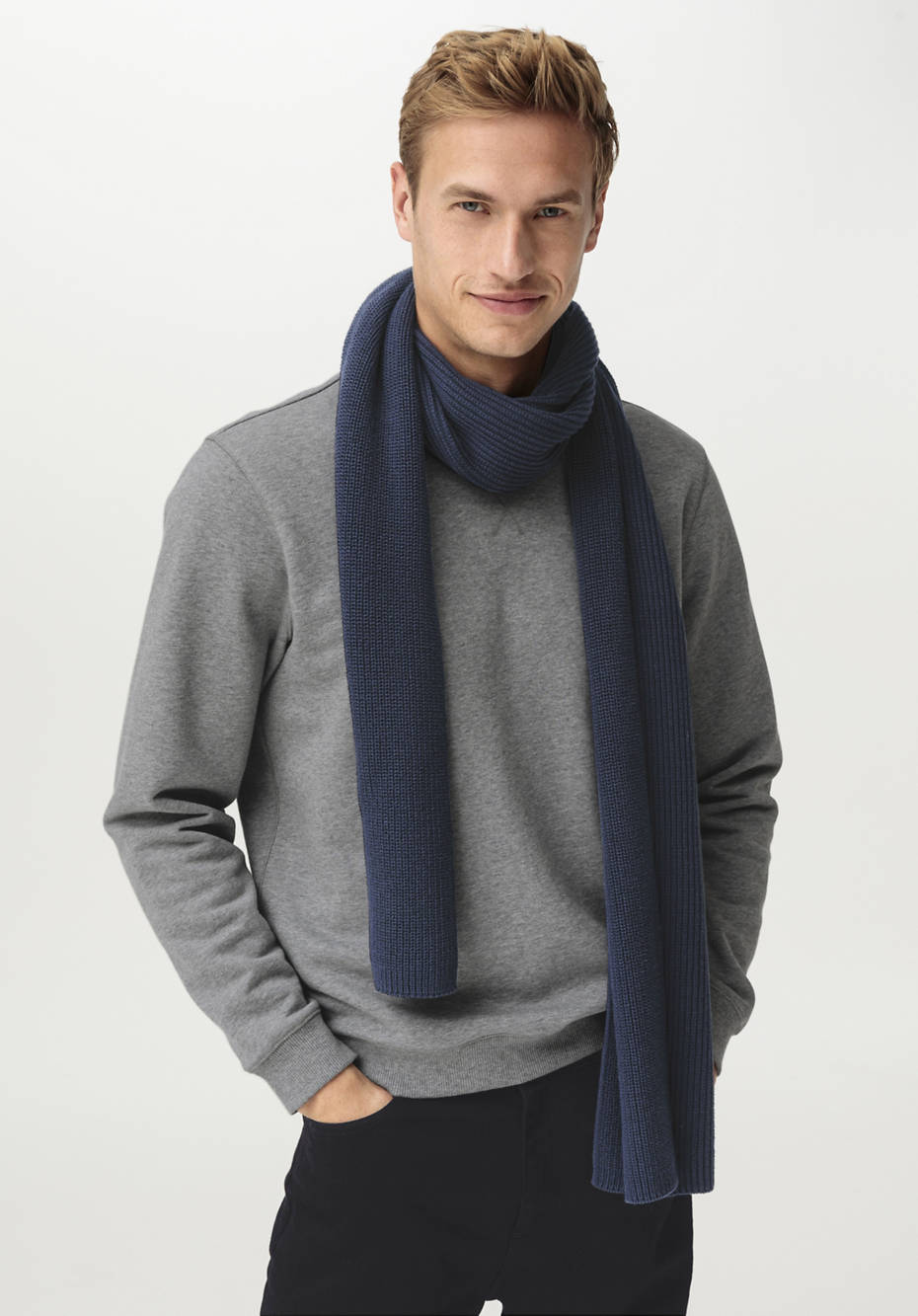 Unisex Strickschal aus reiner Bio-Baumwolle