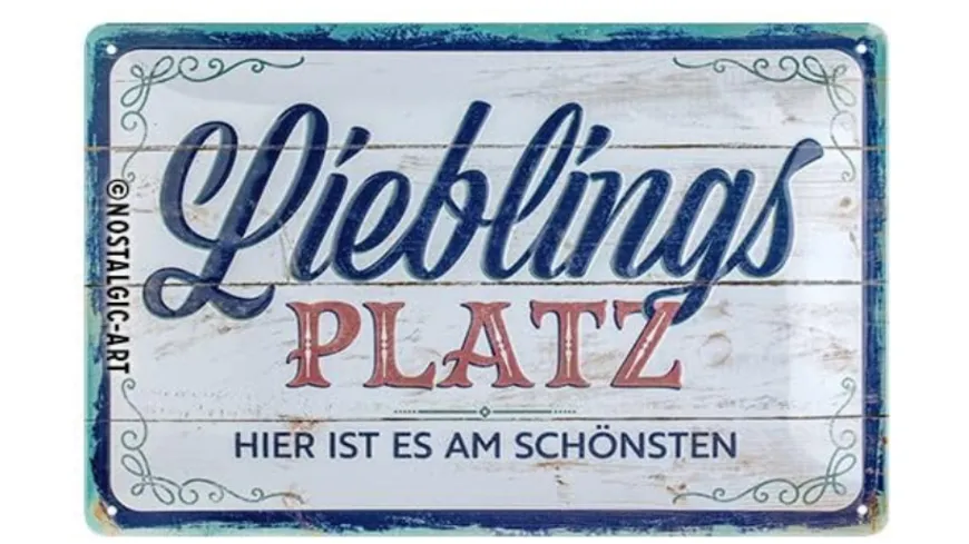 Nostalgic-Art Blechschild 20 x 30 cm 