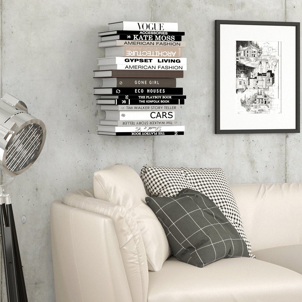 Vicco Bücherregal Wandregal Metallregal GHOST 4er Set