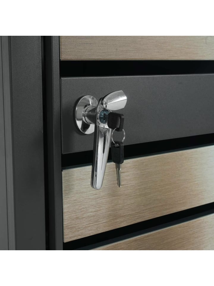 MCW 1er Mülltonnenverkleidung mit Pflanzkasten J81, Gold günstig kaufen onesize