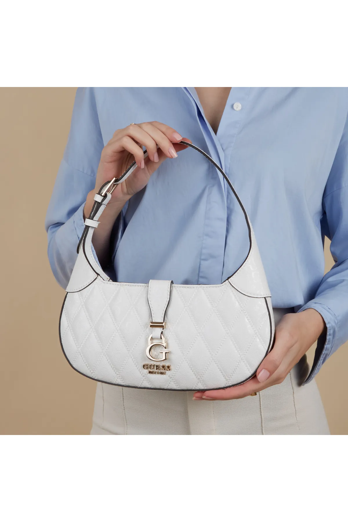 Guess  Adi Damen Umhängetasche Weiß Hwgg93-6120-whi
