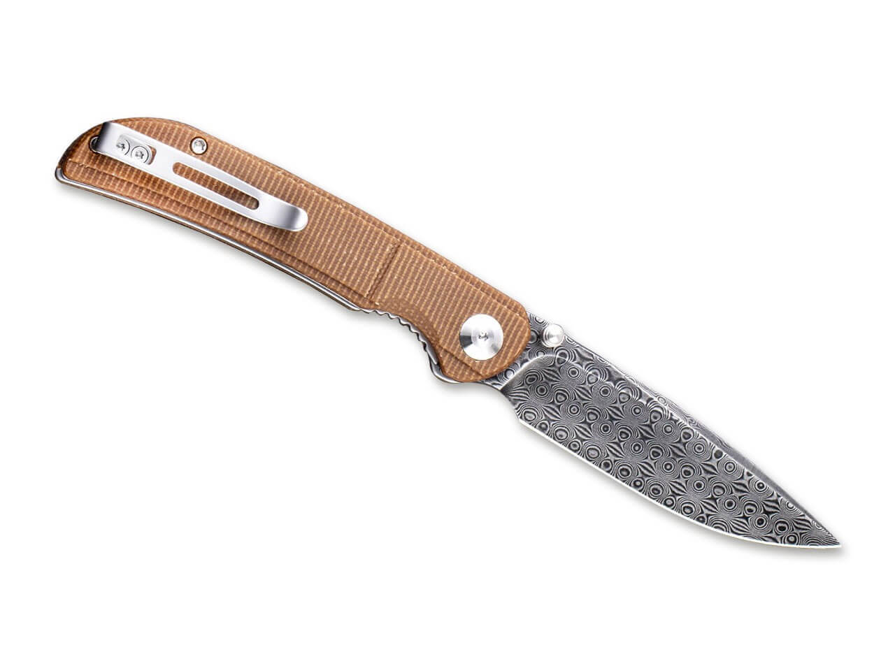 Imperium Damascus Micarta Brown