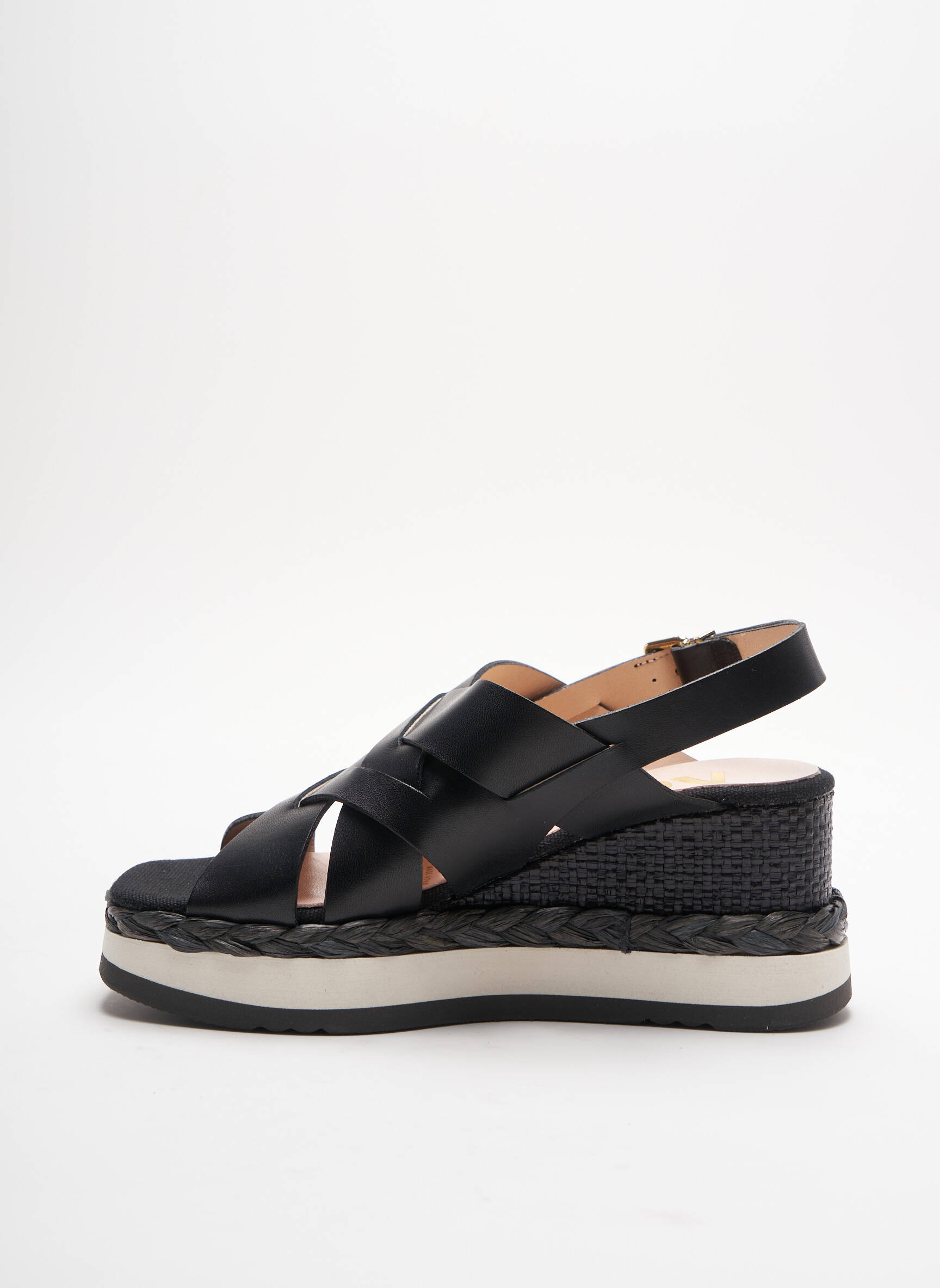 Kanna Sandales Nu Pieds Femme couleur noir