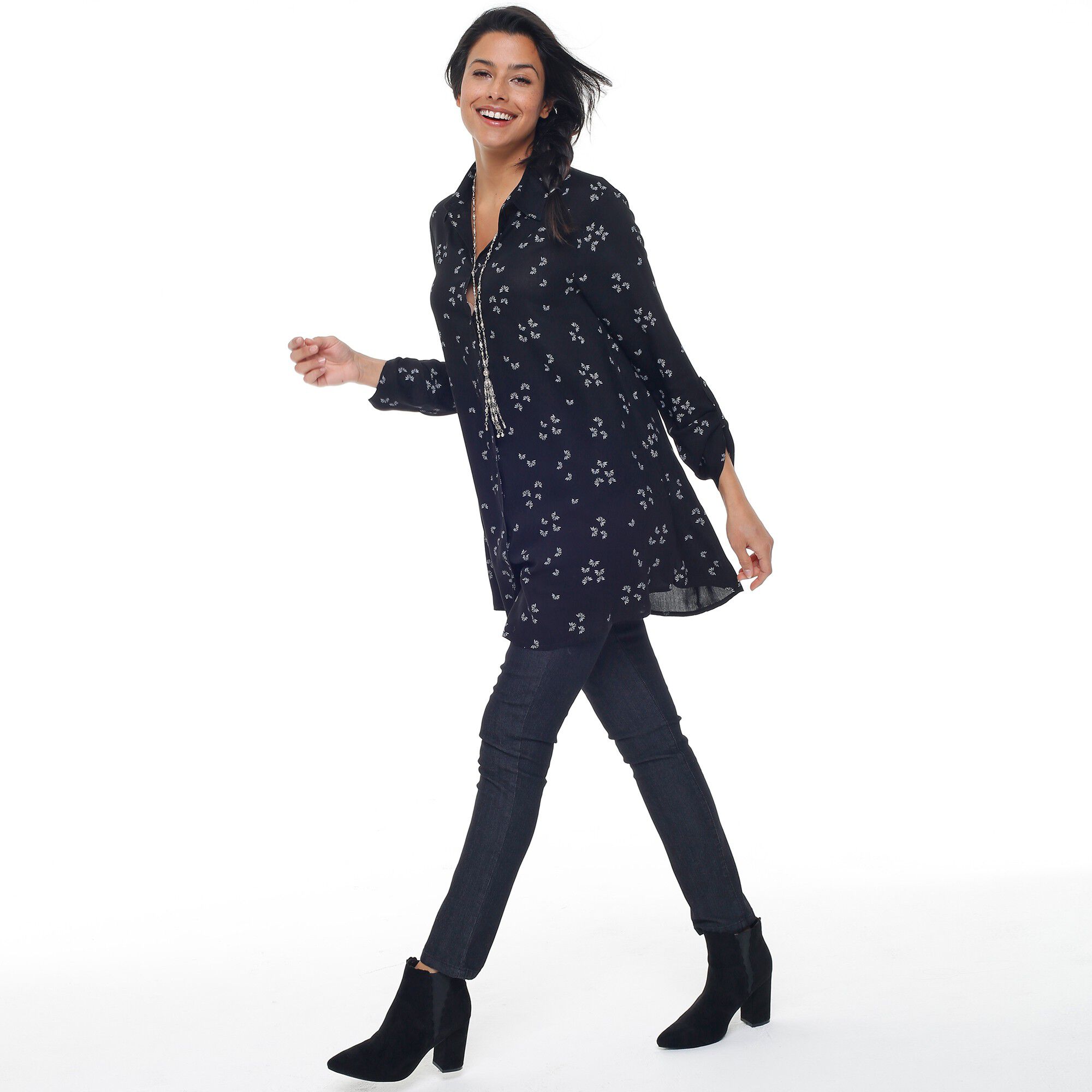 Jegging denim taille élastiquée
