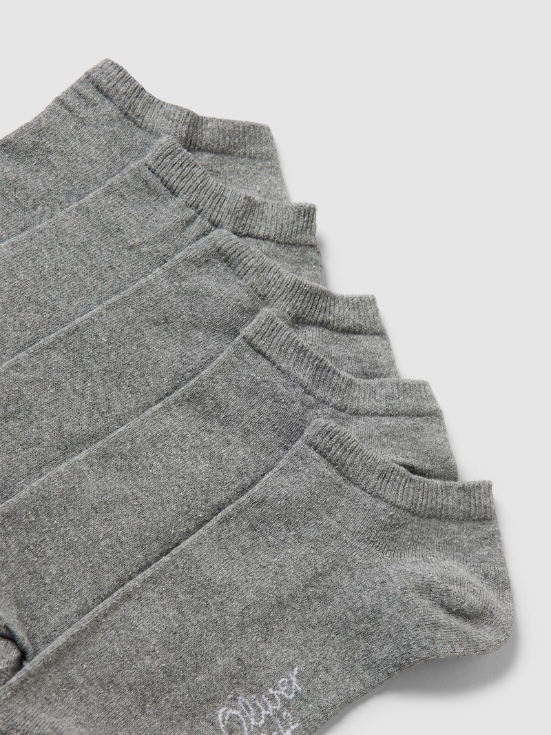 Sneakersocken mit Stretch-Anteil im 5er-Pack in hellgrau