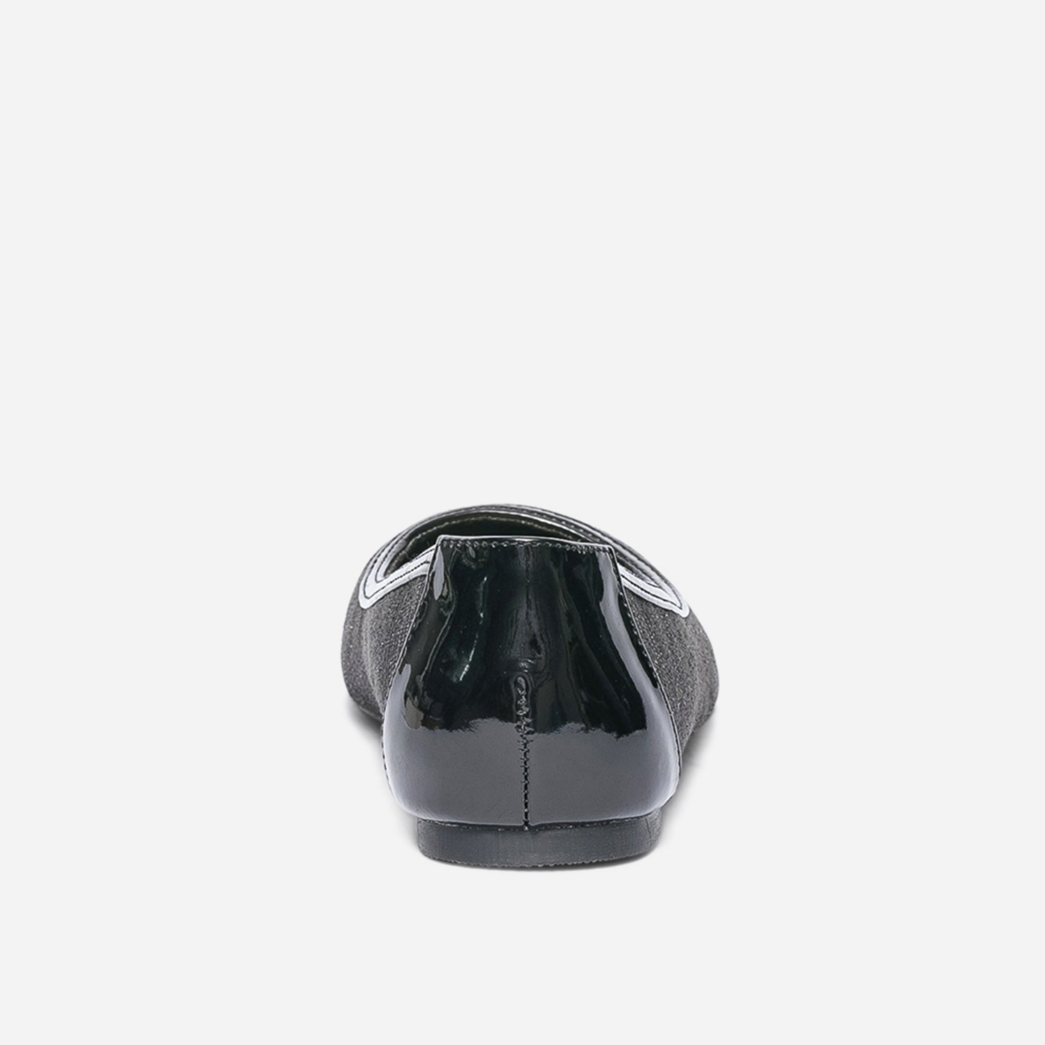 Ballerine noire bi matière