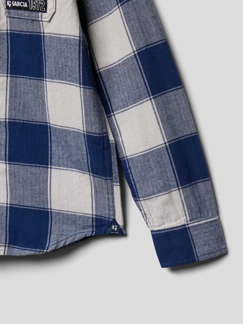 Hemd mit Vichy-Karo in blau