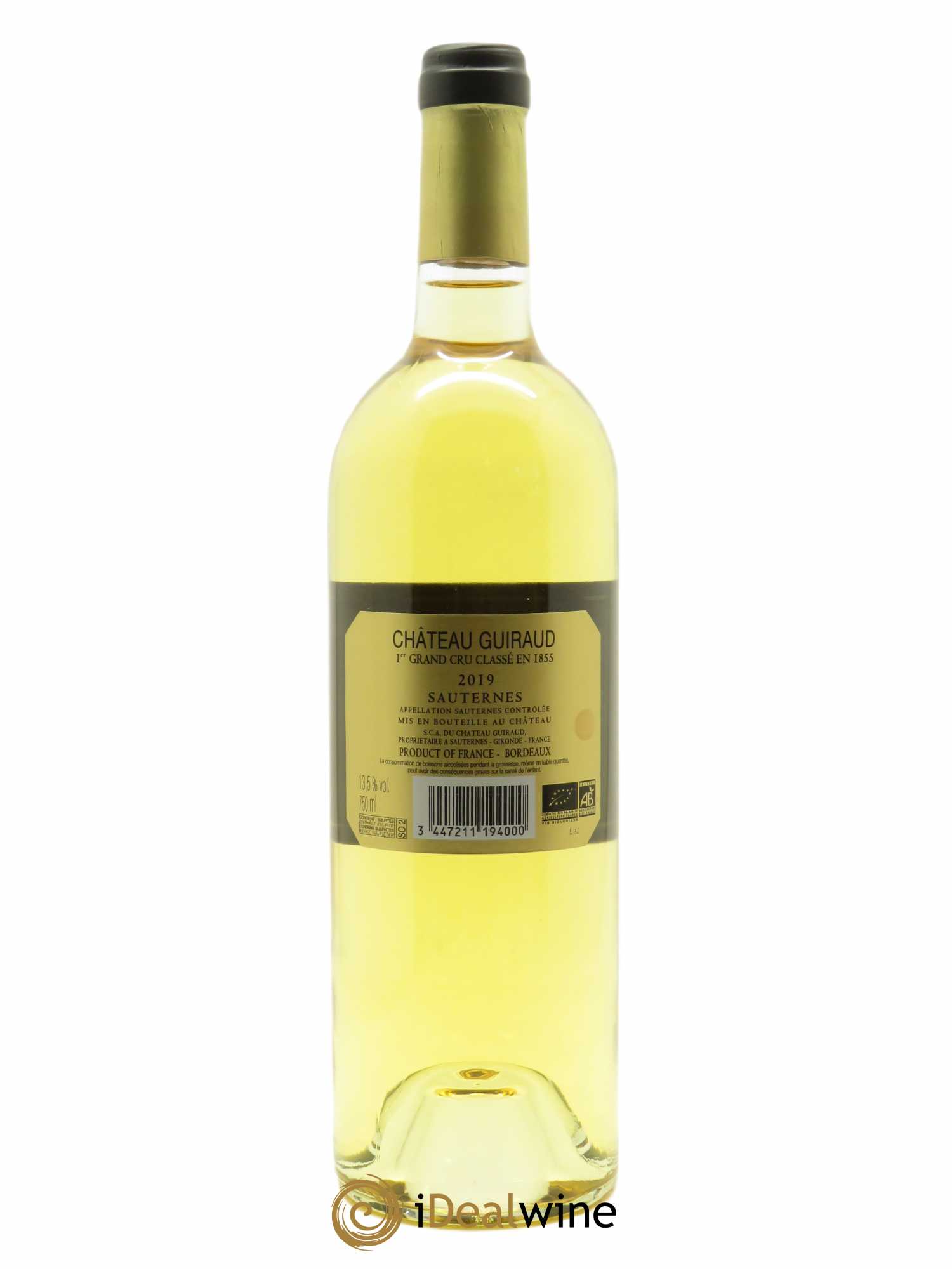 Château Guiraud 1er Grand Cru Classé (CBO à partir de 6 bts) 2019 - Lot de 1 Bouteille